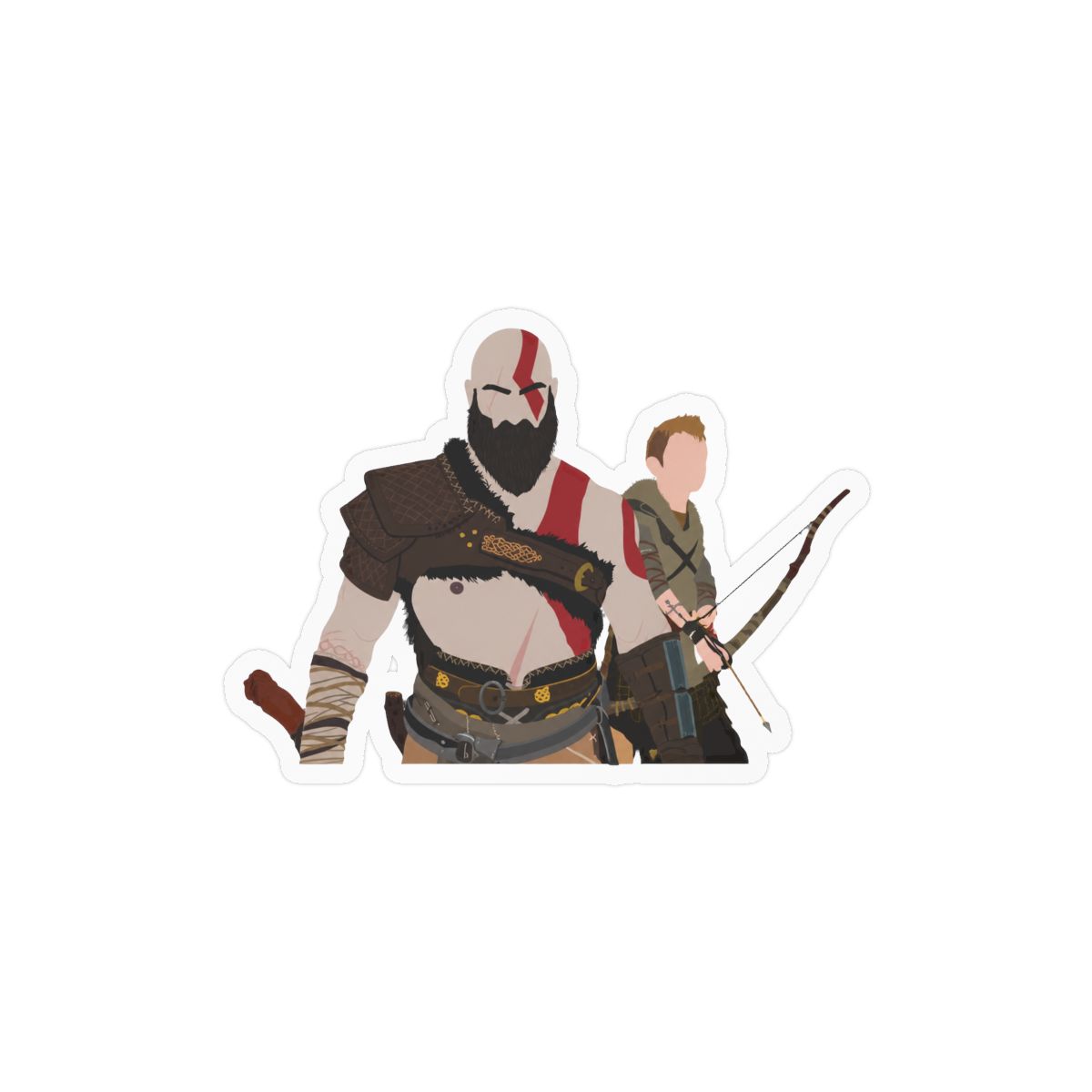 God of War Kratos Epic Sticker | Bold Gaming Vinyl Decal