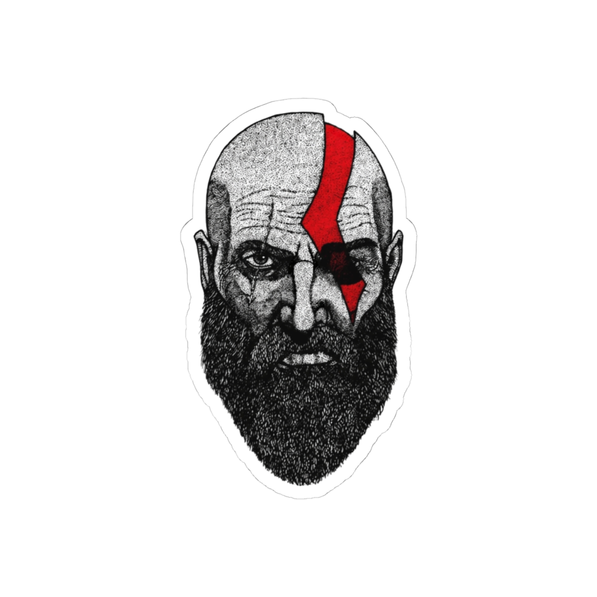 God of War Kratos Bold Vinyl Sticker Decal