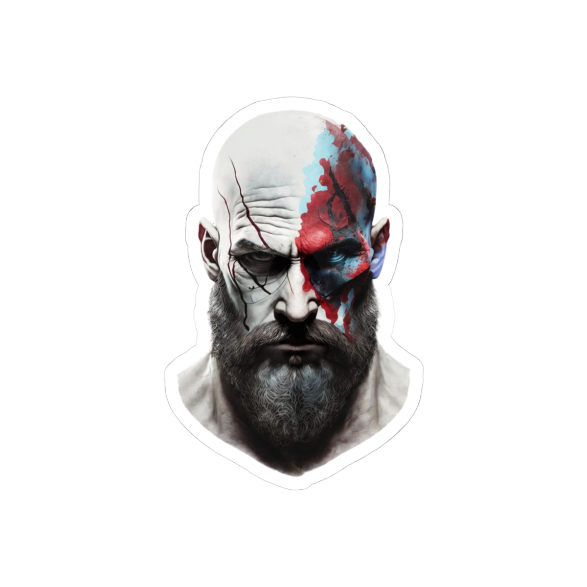God of War Kratos Epic Battle Redemption Sticker | Bold Gamer Vinyl Decal